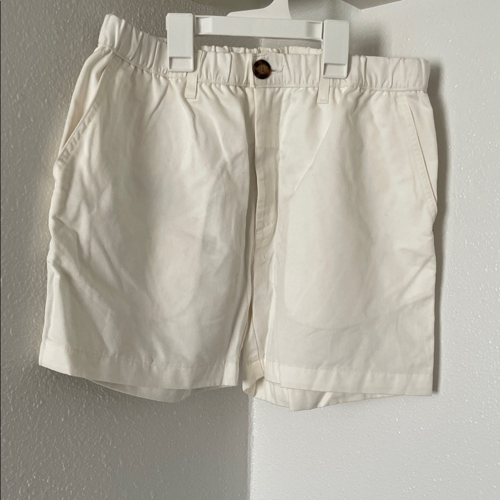 chubbies Cream Flat Front Cotton Shorts